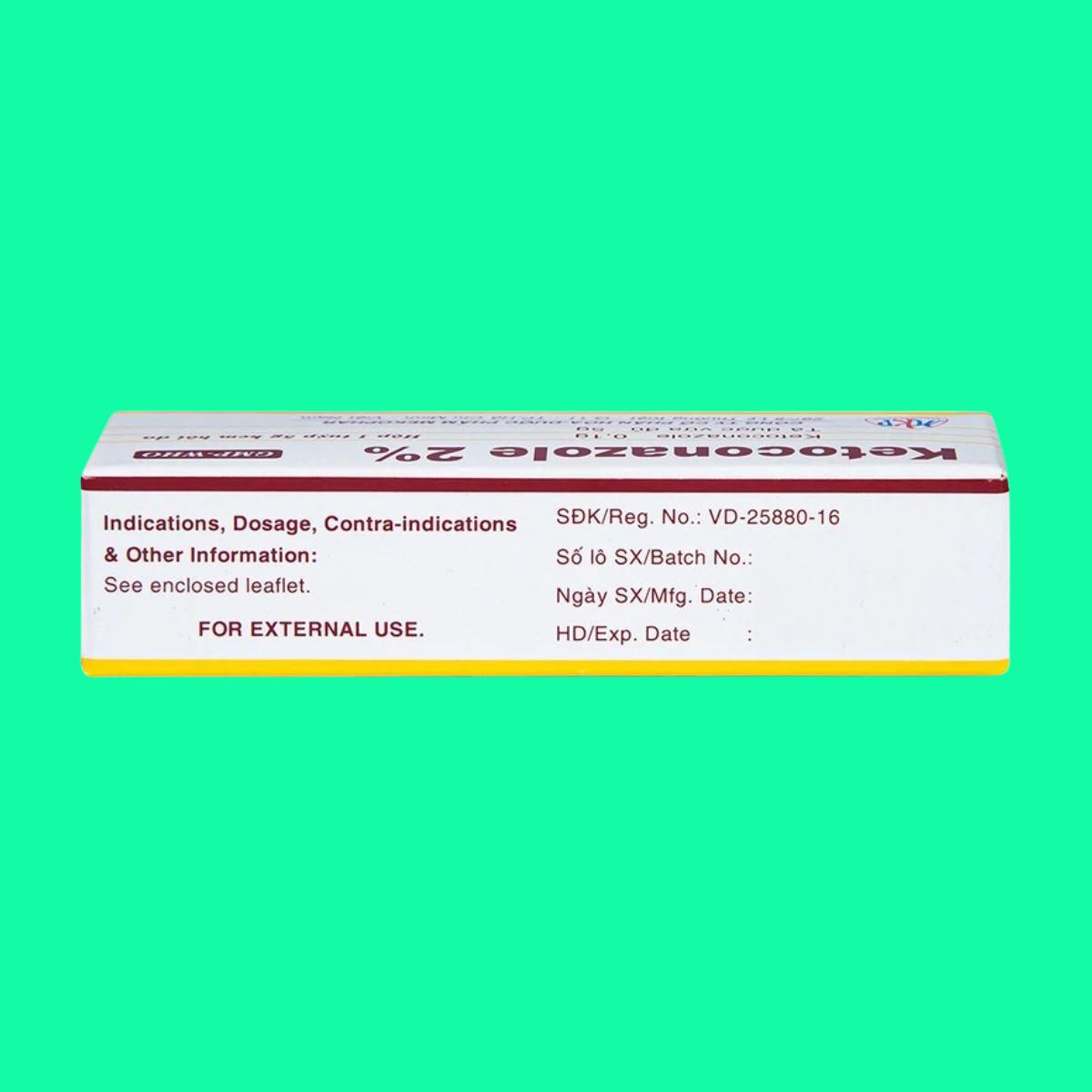 Ketoconazole 2% Mekophar (5) Ketoconazole 2% Mekophar