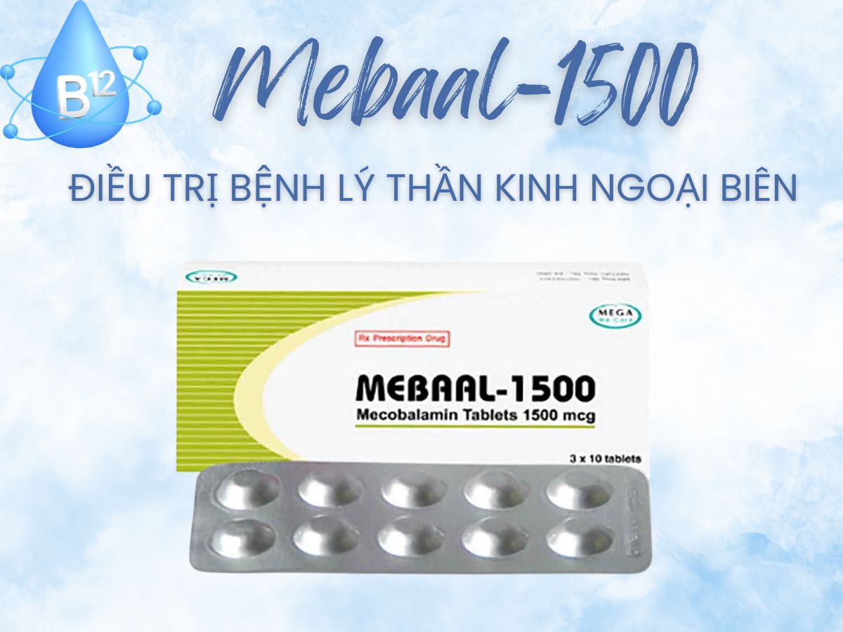 Thuốc Mebaal 1500 điều trị tình trạng bệnh lý thần kinh ngoại biên