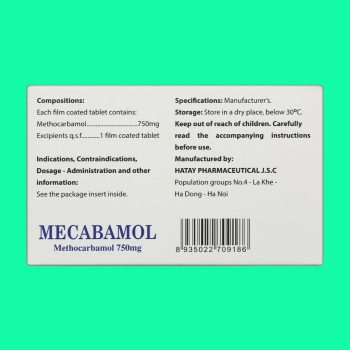 Mecabamol 750mg 5 Mecabamol 750mg