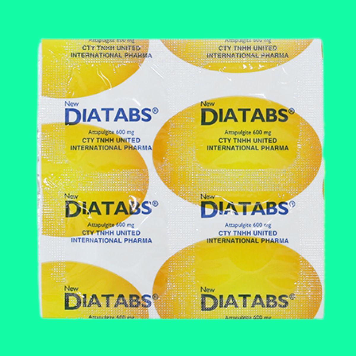 New-Diatabs-2 Thuốc New Diatabs 600mg có tác dụng điều trị triệu chứng tiêu chảy cấp hoặc mạn tính
