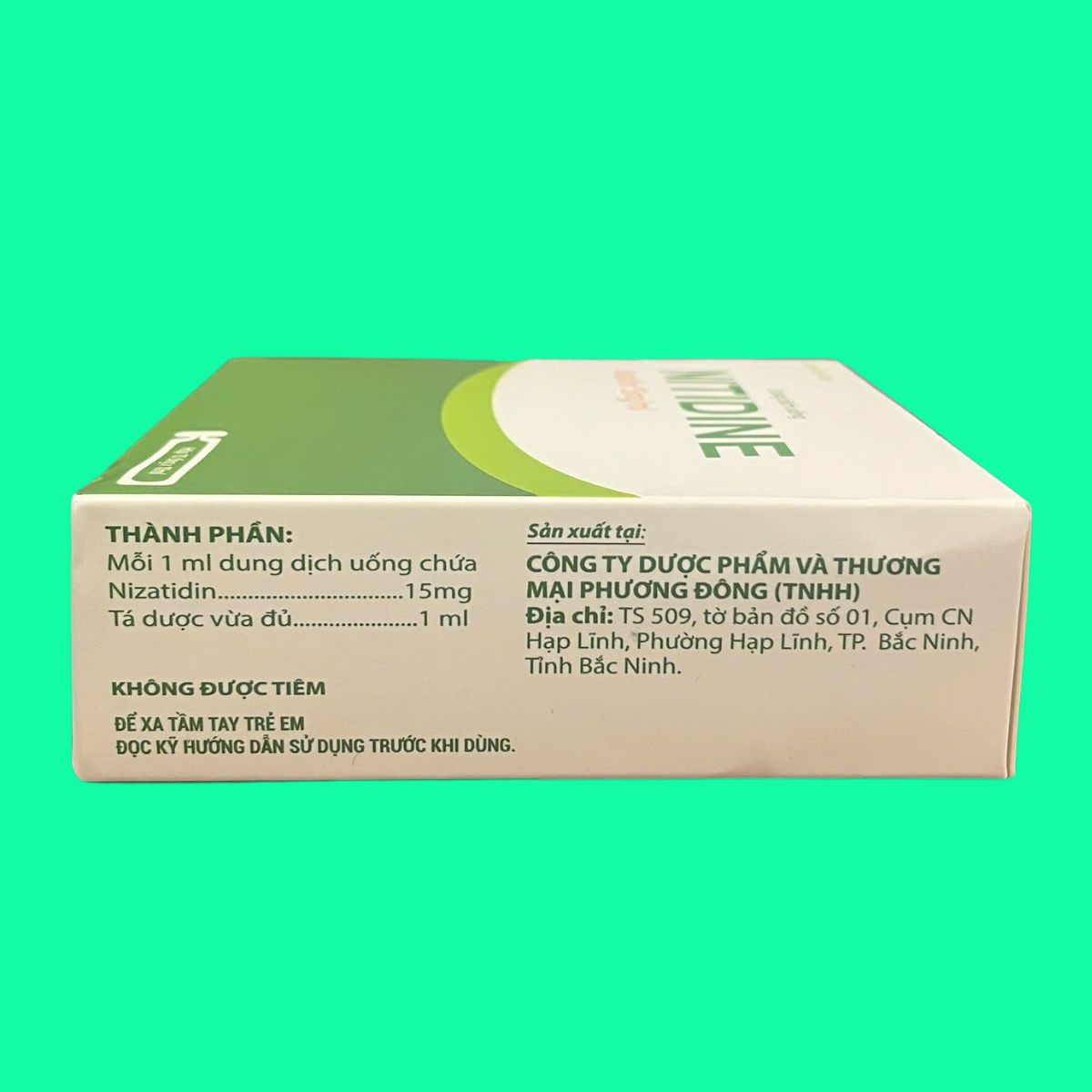 Nitidine Phương Đông (5) Nitidine 15mg/ml Phương Đông