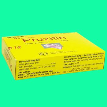 Pruzitin 5mg 4 Thuốc Pruzitin 5mg có tác dụng điều trị táo bón ngắn hạn