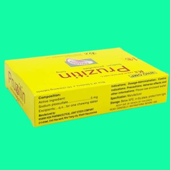 Pruzitin 5mg 3 Thuốc Pruzitin 5mg có tác dụng điều trị táo bón ngắn hạn