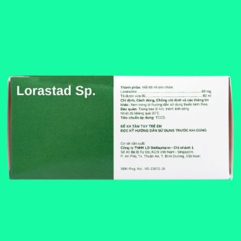 Siro Lorastad Sp. Stella 10% 5 Siro Lorastad Sp. Stella 10% có tác dụng giảm các triệu chứng dị ứng