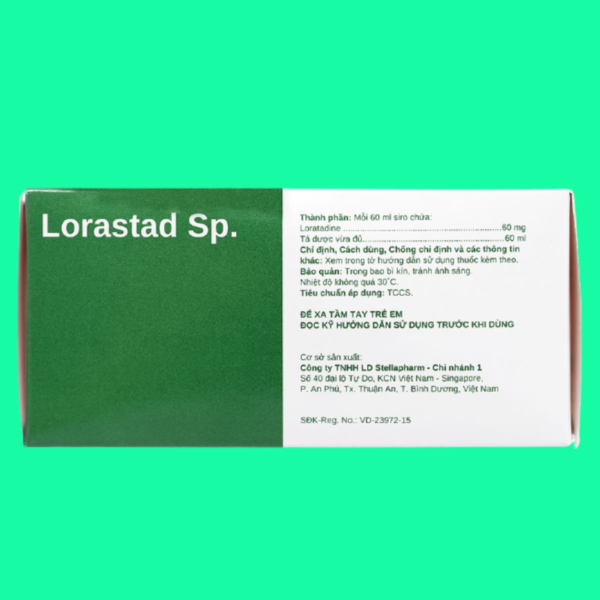 Siro-Lorastad-Sp-Stella-2 Siro Lorastad Sp. Stella 10% có tác dụng giảm các triệu chứng dị ứng