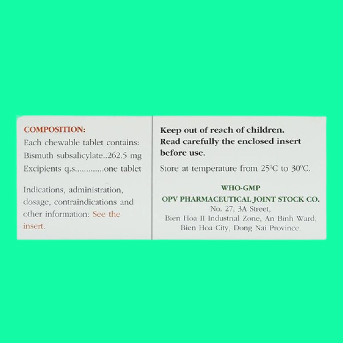 Ulcersep 262.5mg (10) Ulcersep 262.5mg