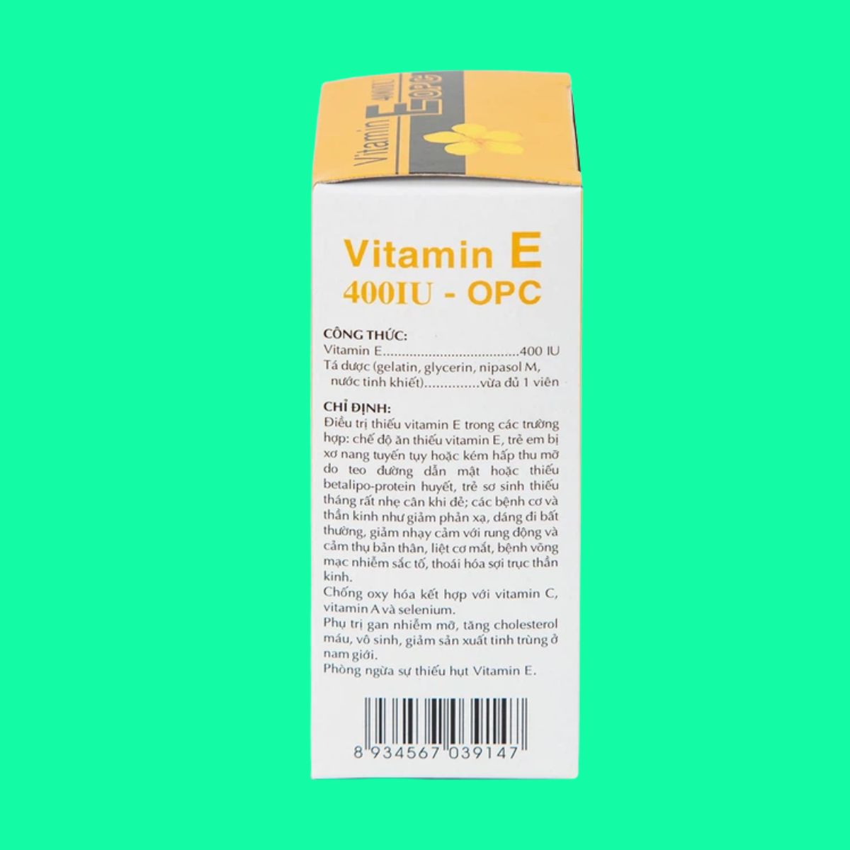 Vitamin E 400IU OPC (6) Vitamin E 400IU OPC