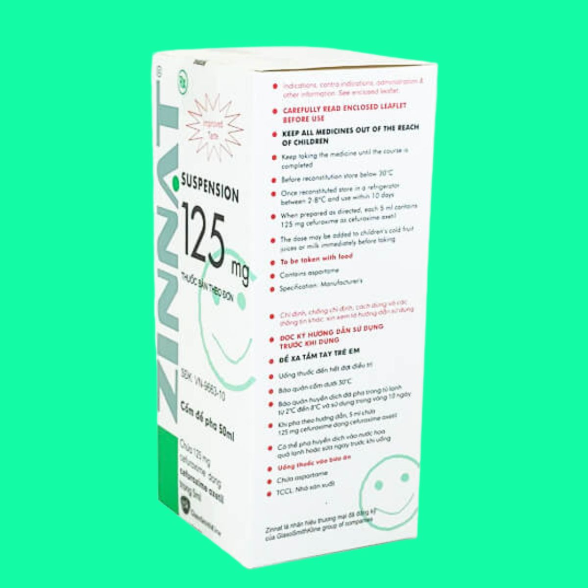 Zinnat Suspension 125mg (10) Zinnat Suspension 125mg