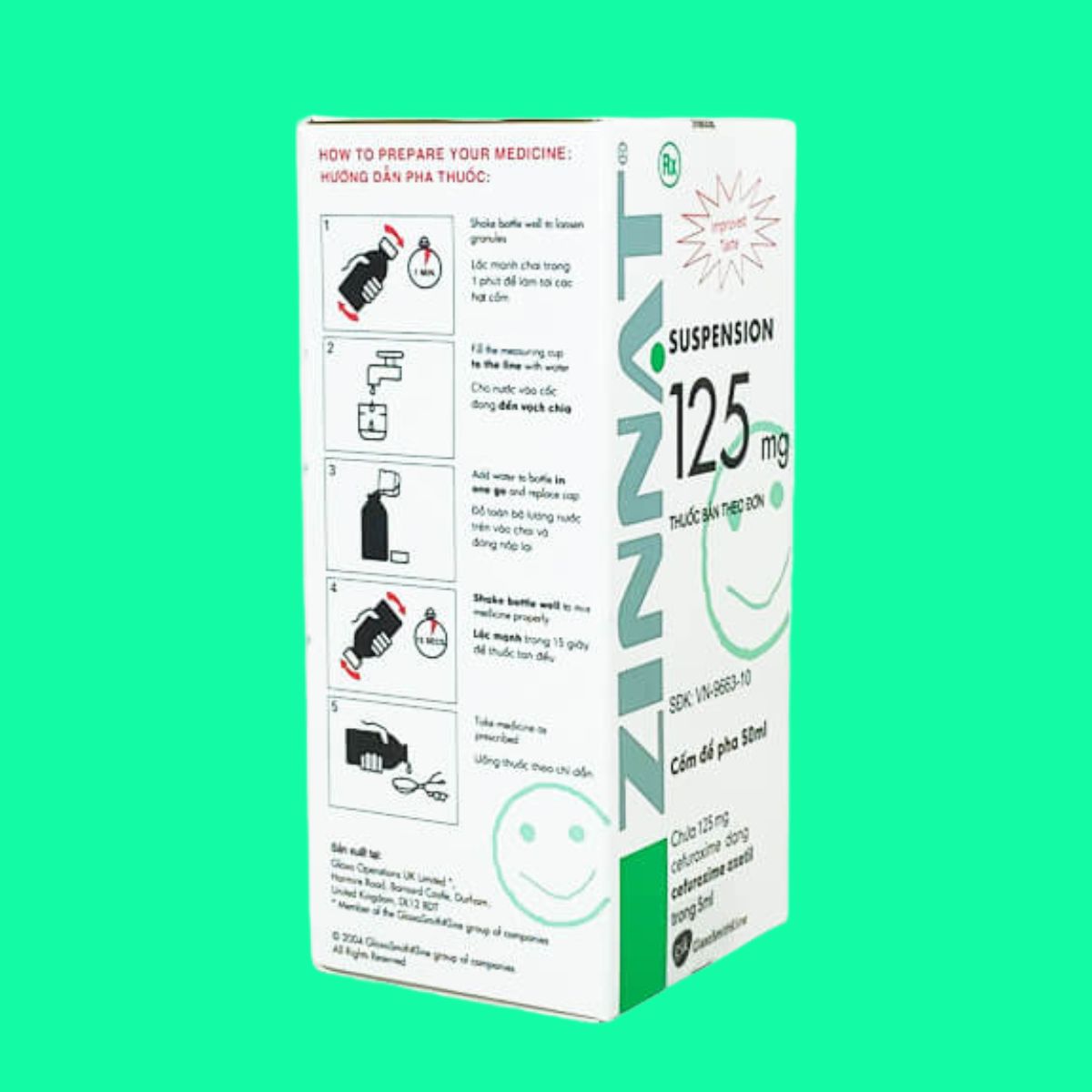 Zinnat Suspension 125mg (9) Zinnat Suspension 125mg