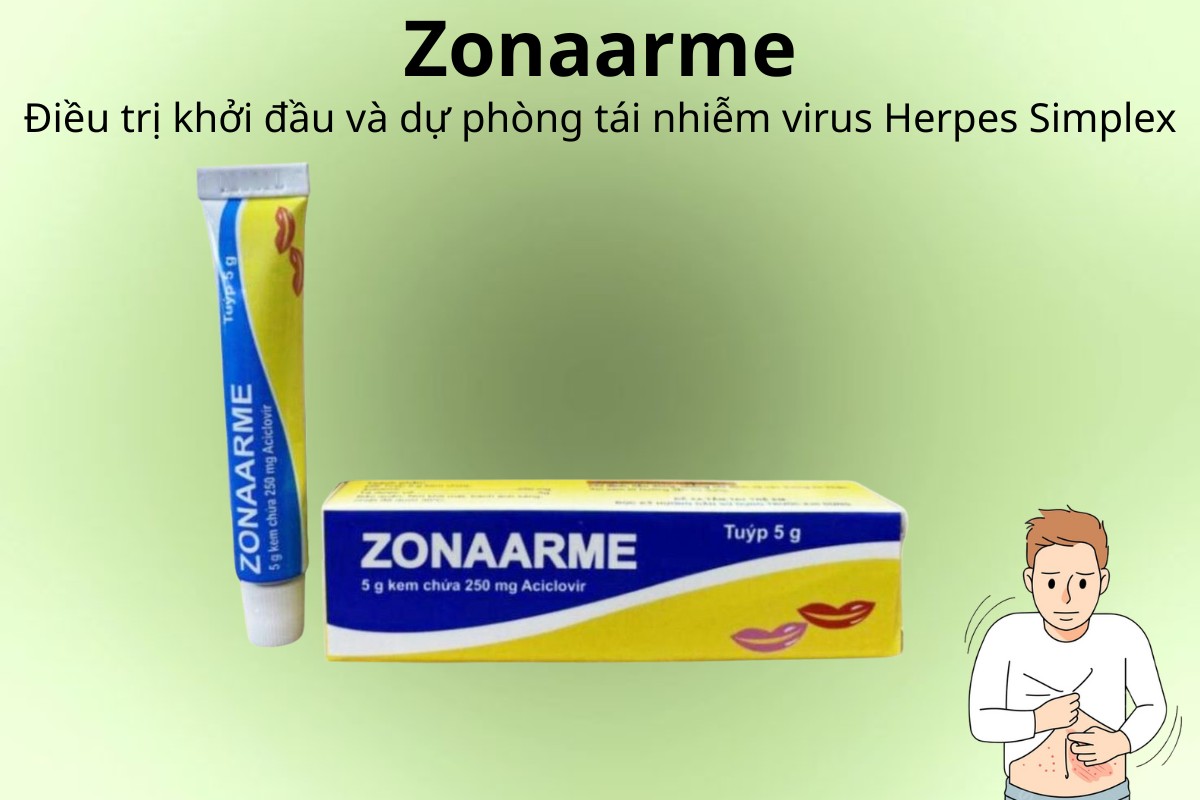 Zonaarme điều trị khởi đầu và dự phòng tái nhiễm virus Herpes Simplex