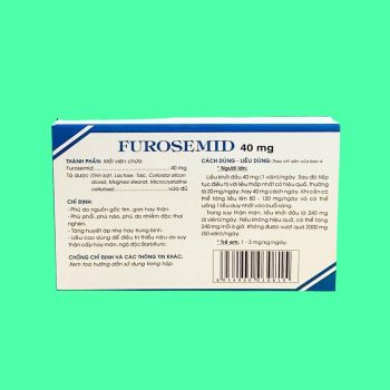 Furosemid 40mg Traphaco 4 Furosemid 40mg Traphaco