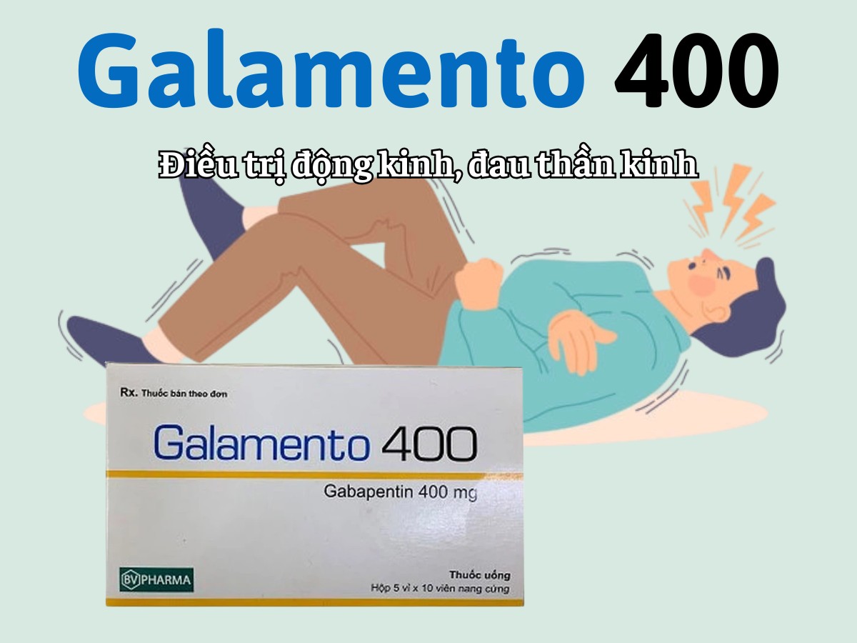 Galamento 400 điều trị động kinh và đau thần kinh