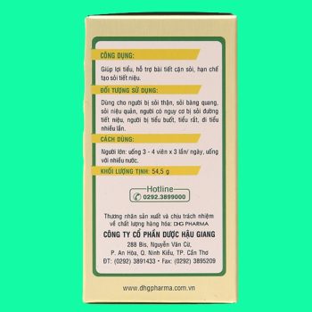 Kim Tiền Thảo Râu Mèo DHG có tác dụng hỗ trợ lợi tiểu, hỗ trợ bài tiết cặn sỏi