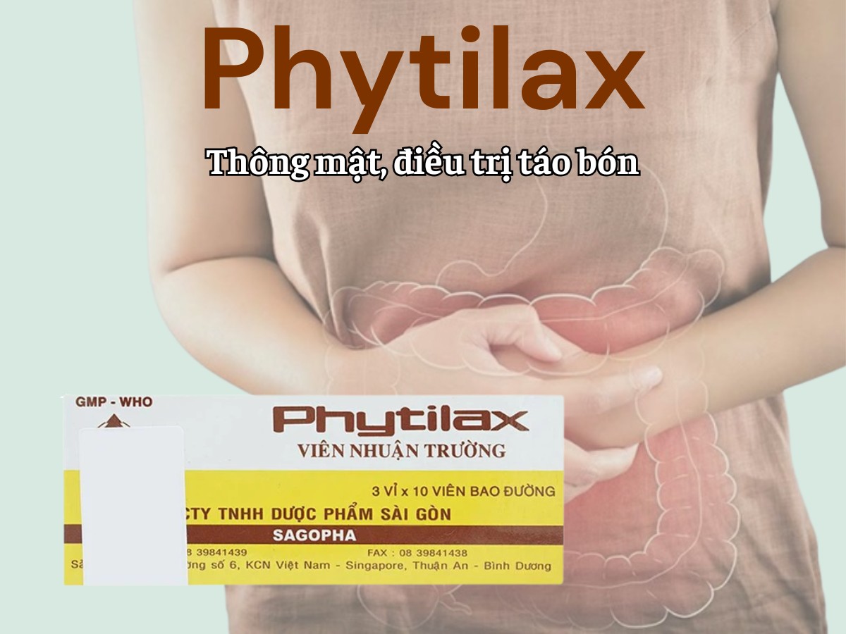 Phytilax 8 Phytilax giúp thông mật, điều trị táo bón