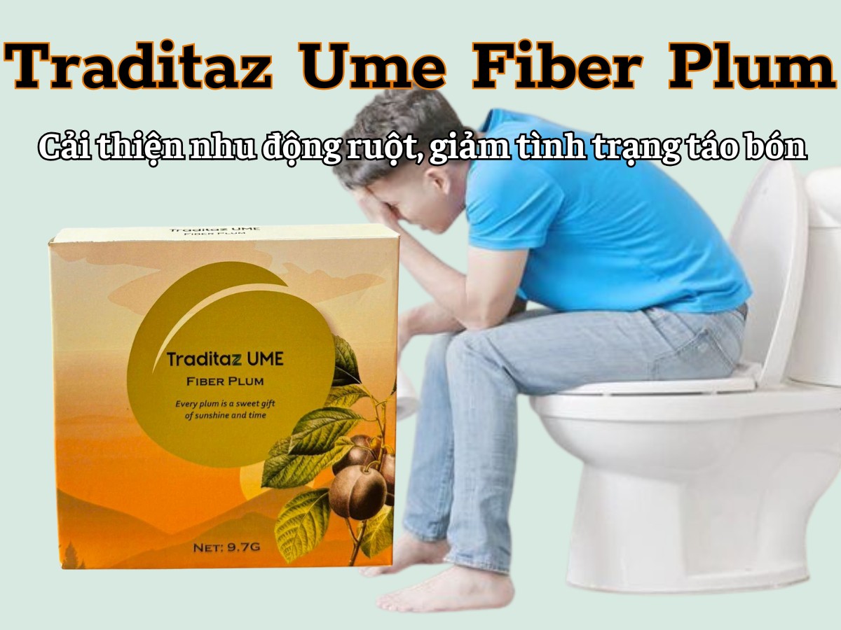 Traditaz Ume Fiber Plum kích thích nhu động ruột, cải thiện tình trạng táo bón
