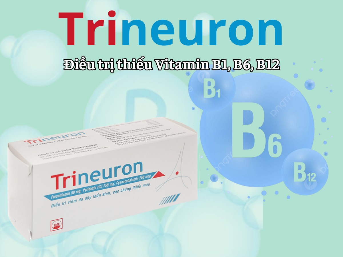 Trineuron 7 Trineuron điều trị thiếu vitamin B1, B6, B12