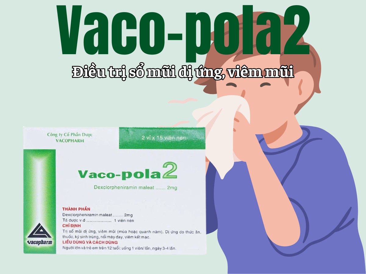 Vaco-pola2 8 Vaco-pola2 điều trị sổ mũi dị ứng, viêm mũi