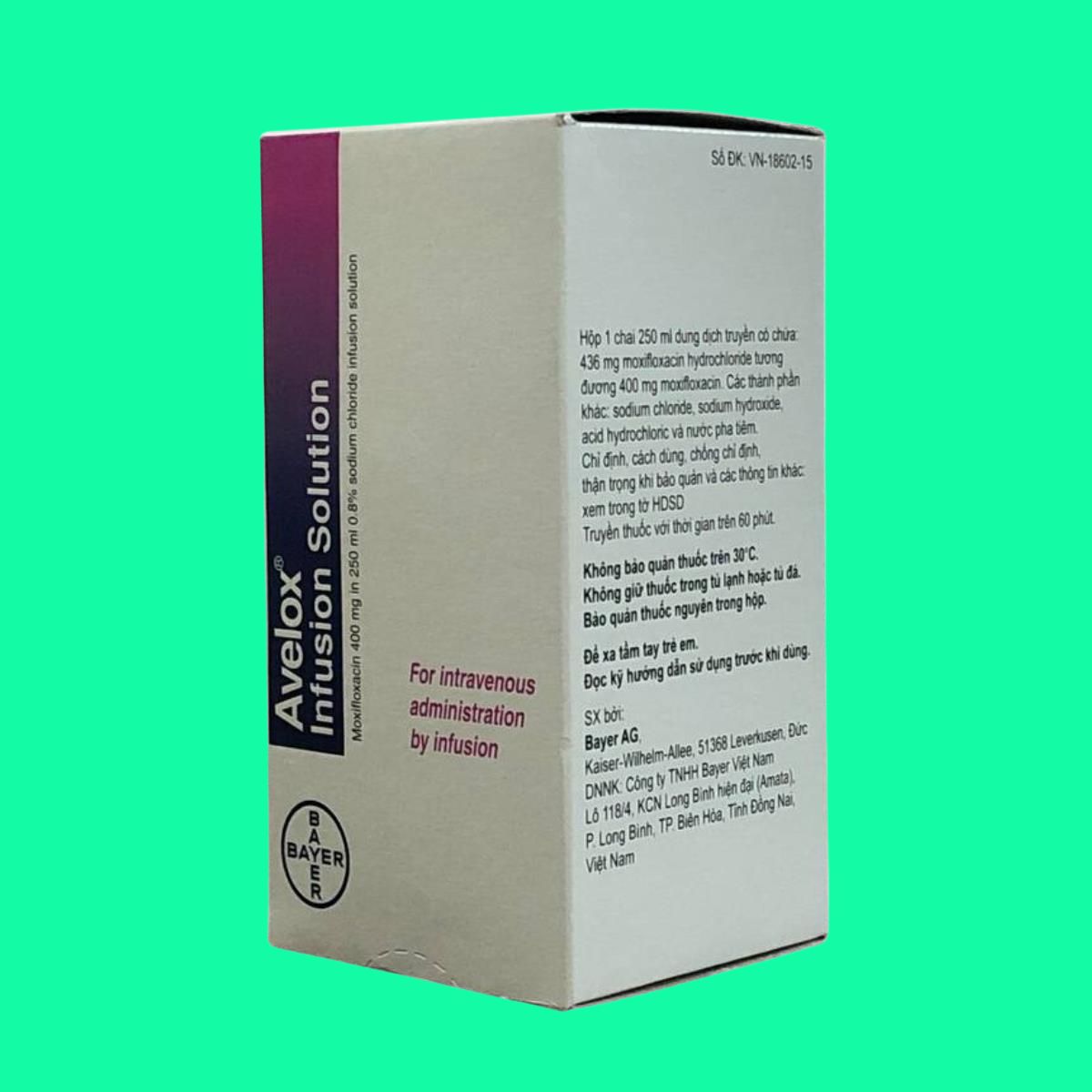 Avelox 400mg (5) Avelox 400mg/250ml