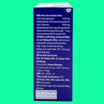 Calsource 600mg+ 400IU Vitamin D3 GSK 3 Thuốc Calsource 600mg+ 400IU Vitamin D3 GSK có tác dụng phòng và hỗ trợ điều trị loãng xương