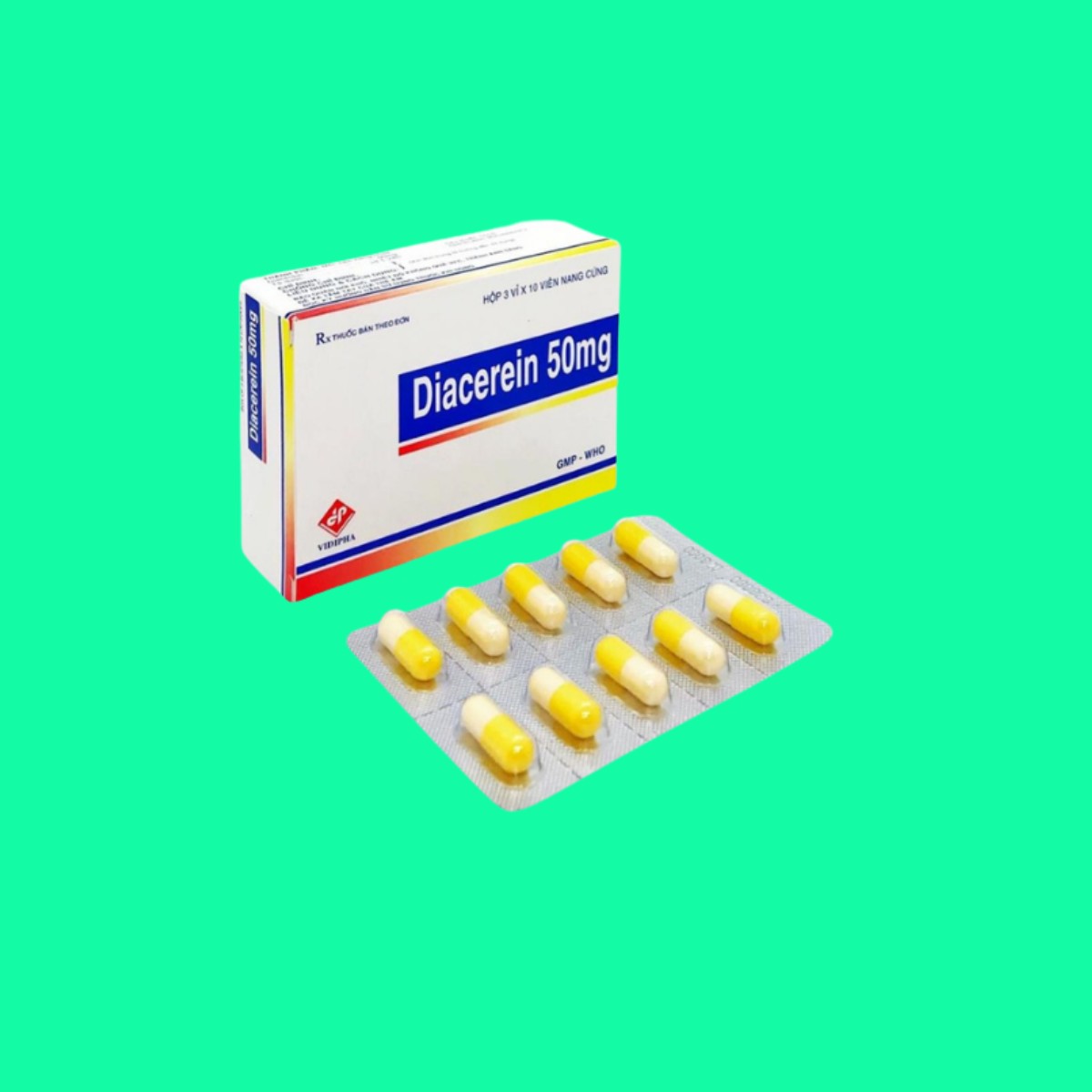 Diacerein-50mg-Vidipha-1 Diacerein 50mg Vidipha