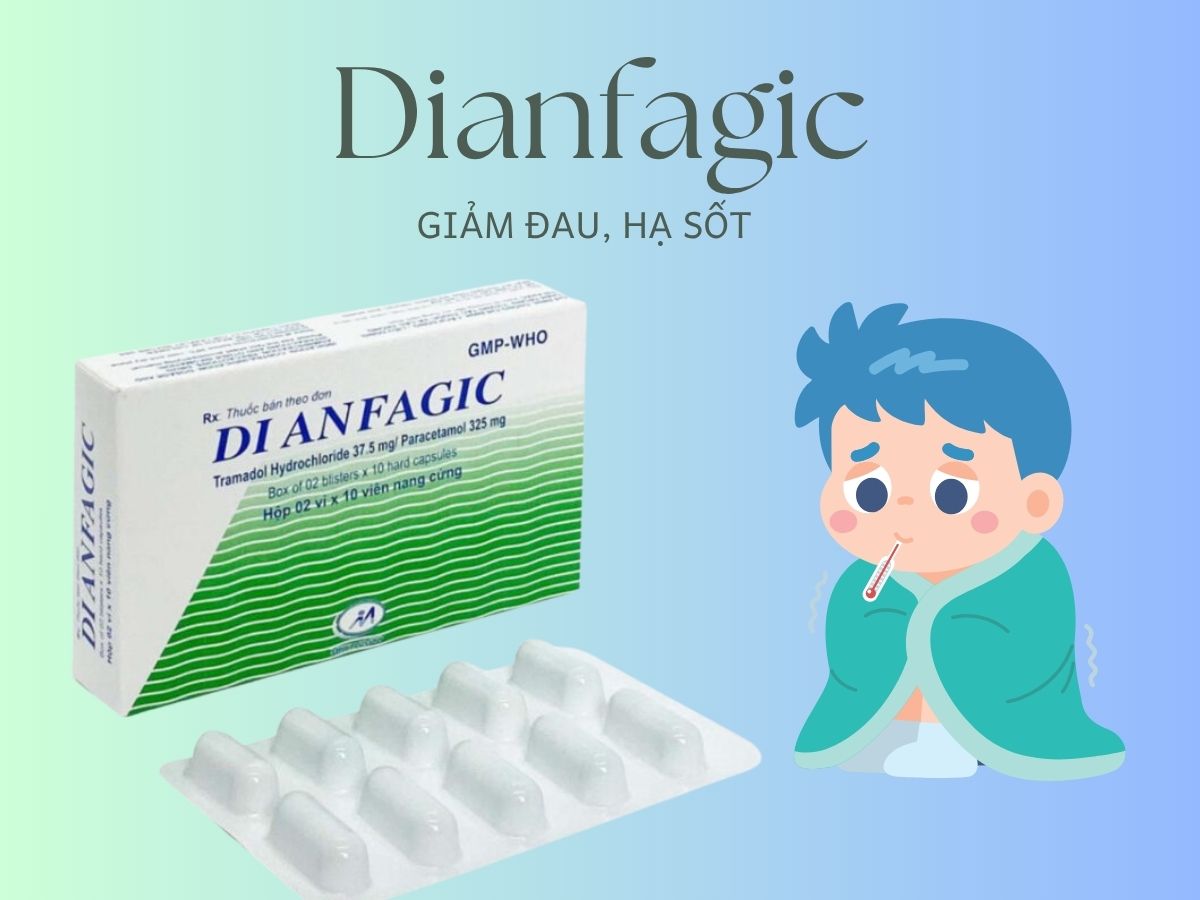 Thuốc Dianfagic giảm triệu chứng đau nặng hoặc trung bình