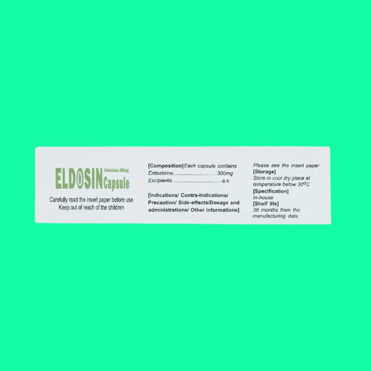 Eldosin Capsule 300mg (4) Eldosin Capsule 300mg