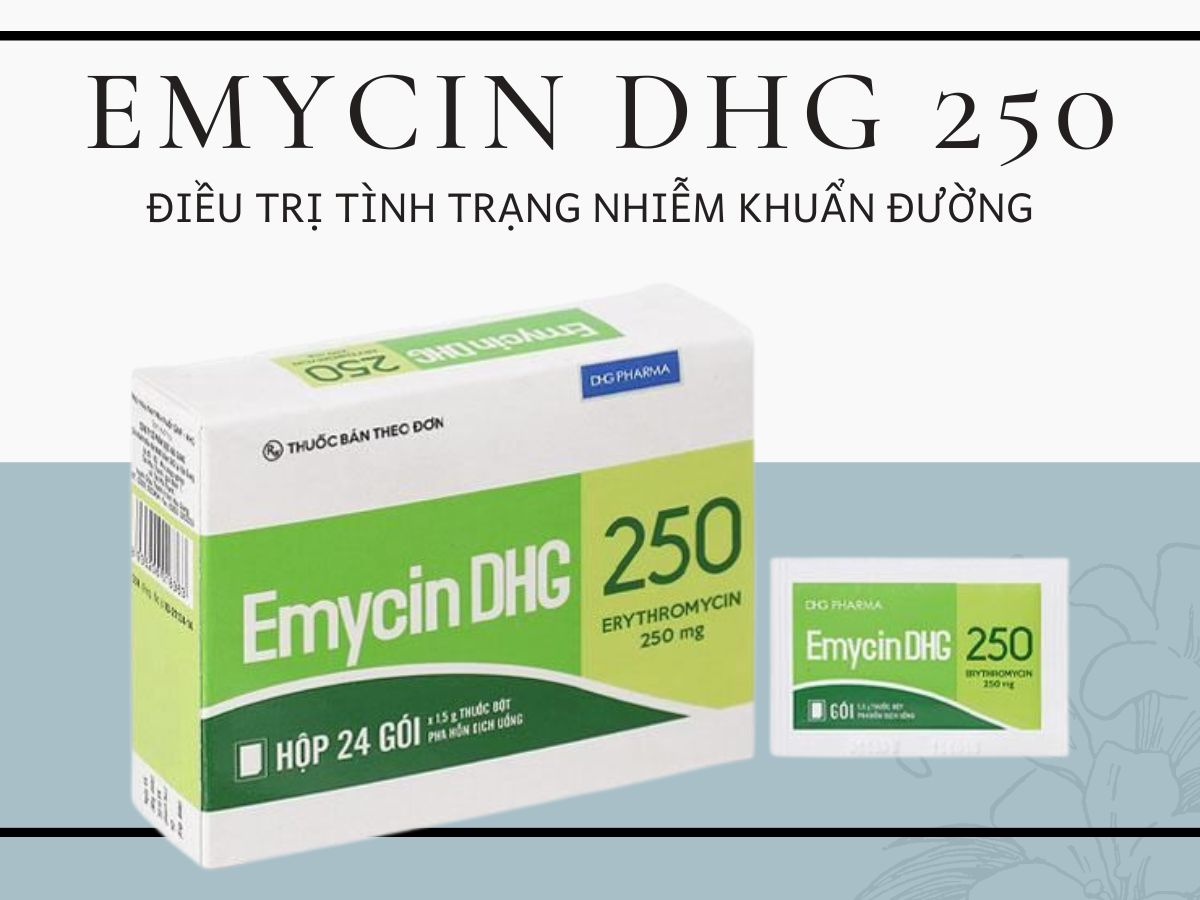Thuốc Emycin DHG 250 điều trị nhiễm khuẩn đường tiêu hóa