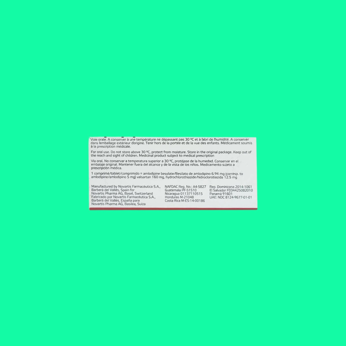 Exforge-HCT-5 Exforge HCT 5mg/160mg/12.5mg