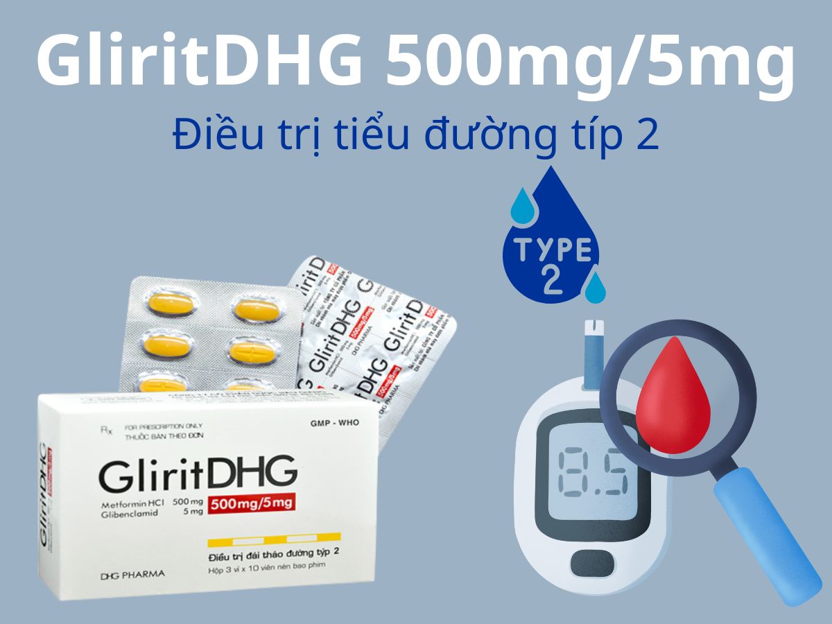 GliritDHG 500mg/5mg 14 GliritDHG 500mg/5mg