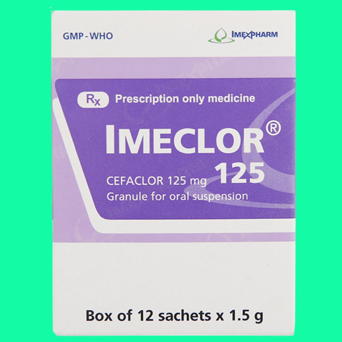 Imeclor-125-5 Thuốc Imeclor 125 giúp điều trị nhiễm khuẩn đường hô hấp, tiết niệu