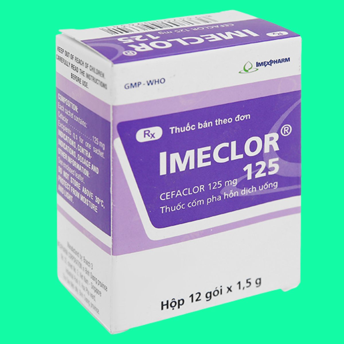 Imeclor-125-6 Thuốc Imeclor 125 giúp điều trị nhiễm khuẩn đường hô hấp, tiết niệu