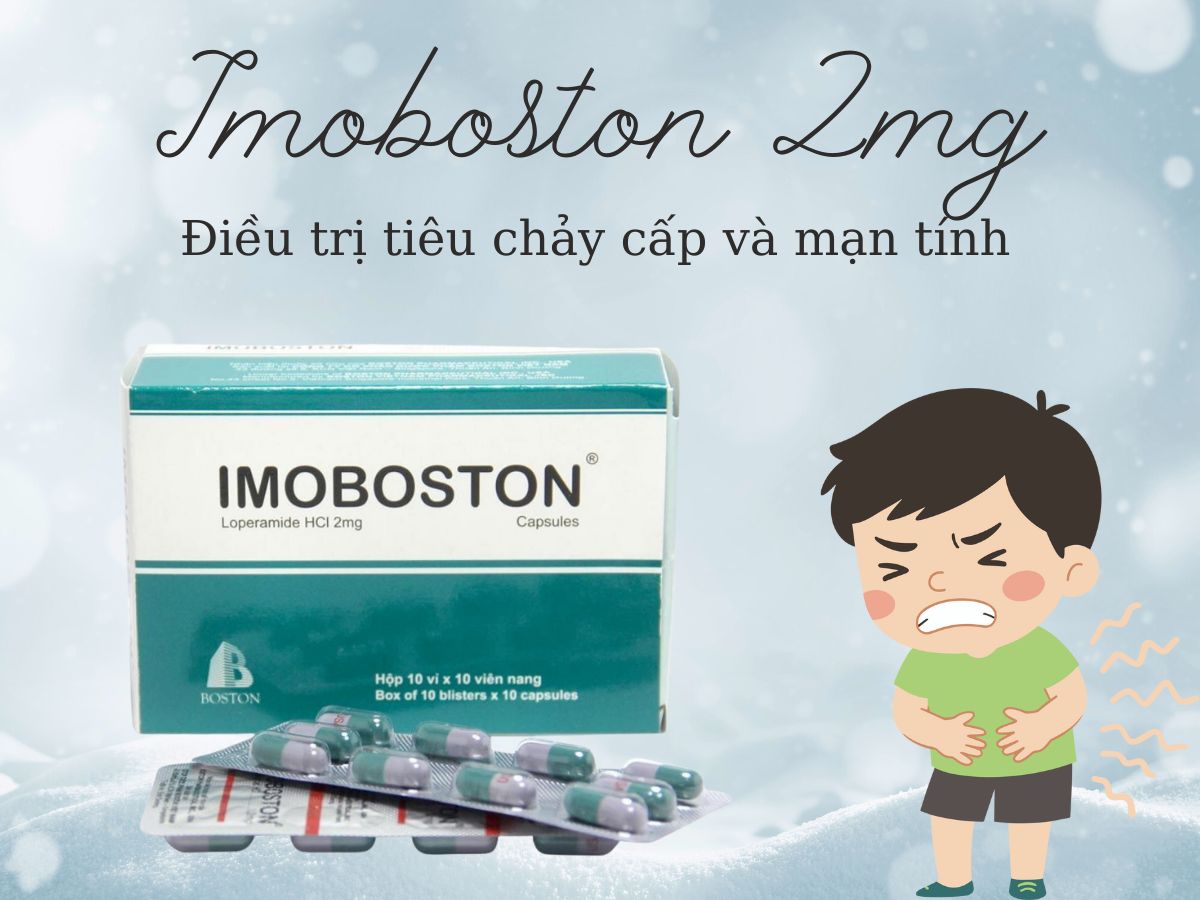 Thuốc Imoboston 2mg điều trị tiêu chảy cấp tính, tiêu chảy mạn tính