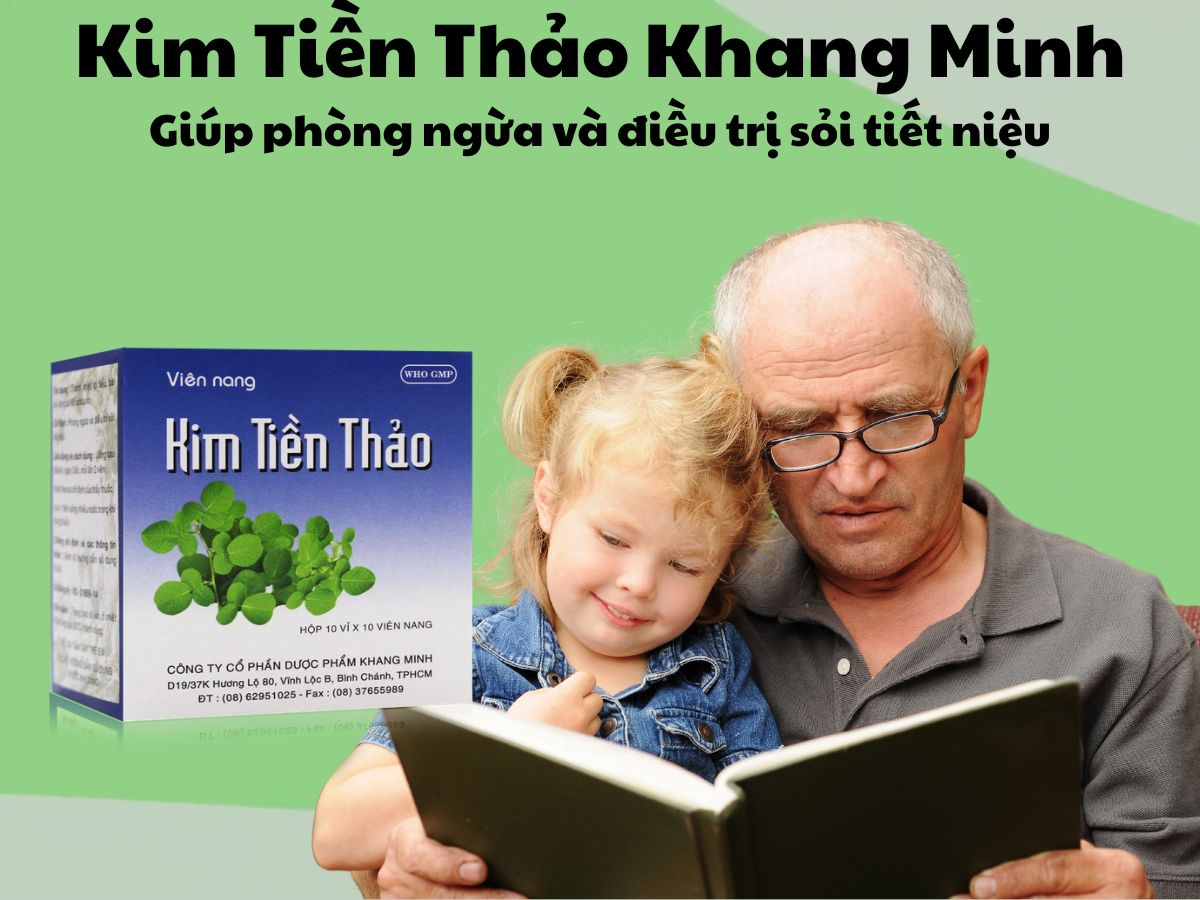 Kim Tiền Thảo Khang Minh 9 Thuốc Kim Tiền Thảo Khang Minh giúp lợi tiểu, hỗ trợ đào thải sỏi