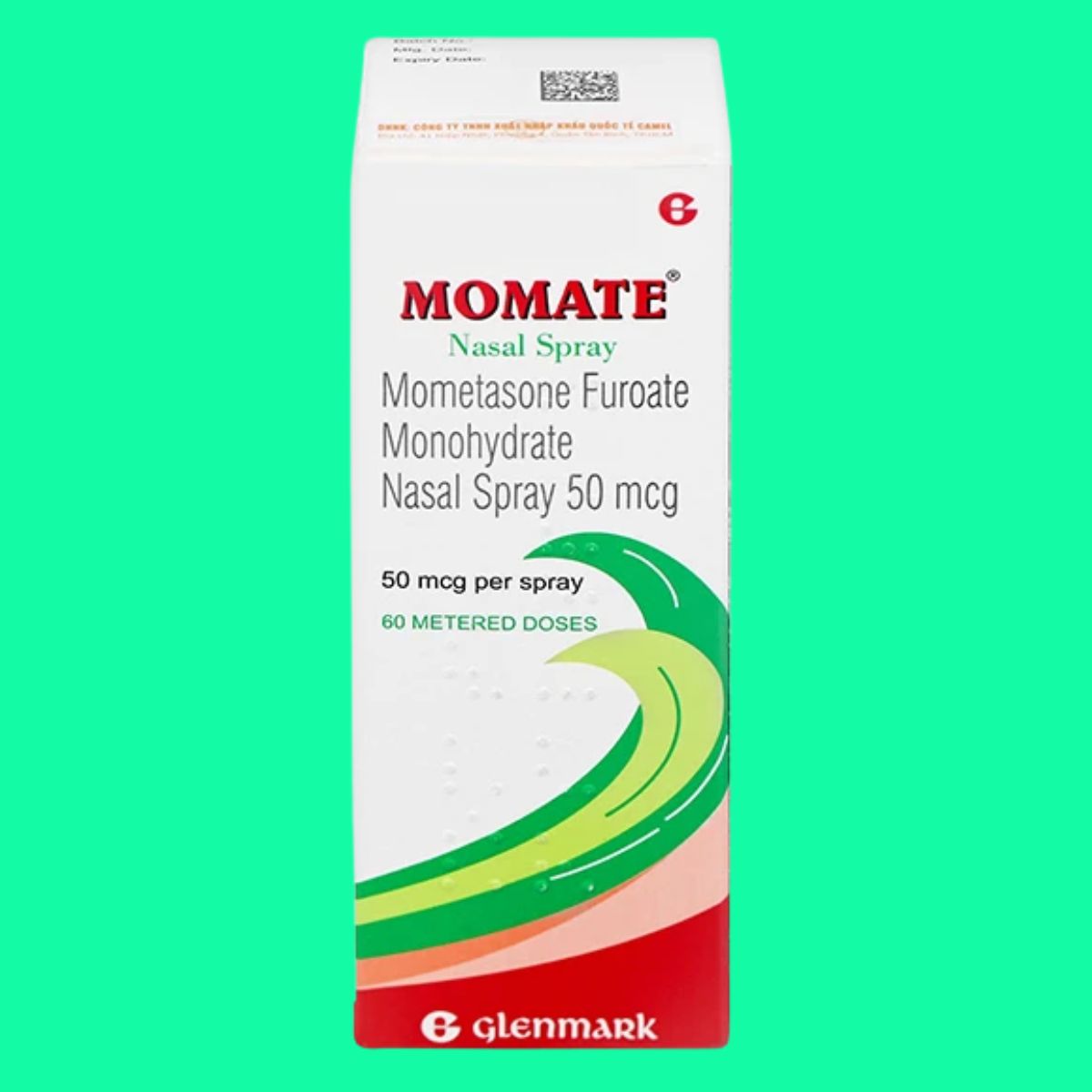 Momate-50mcg-Glenmark-6 Thuốc xịt mũi Momate 50mcg Glenmark - Giảm triệu chứng viêm mũi dị ứng