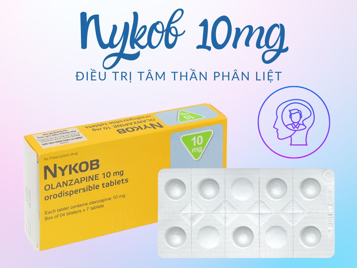 Thuốc Nykob 10mg – Điều trị tình trạng tâm thần phân liệt