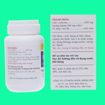Opecalcium 1250mg (viên nhai) 2 Opecalcium 1250mg