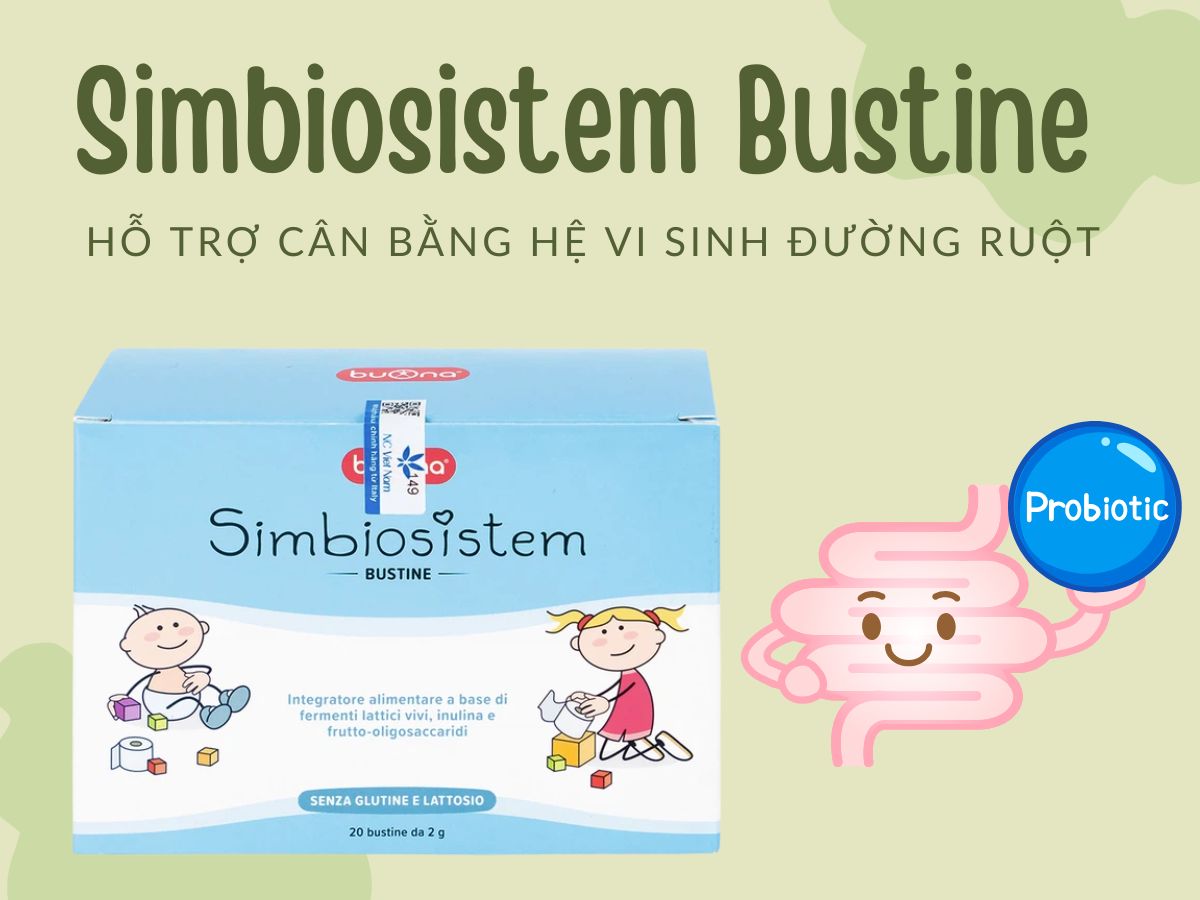 Simbiosistem Bustine hỗ trợ cải thiện hệ vi sinh đường ruột