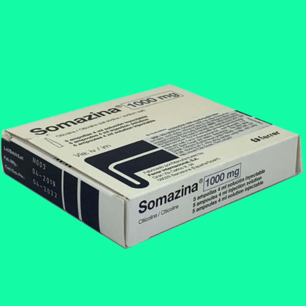 Somazina-1000mg-5 Thuốc Somazina 1000mg giúp giảm các rối loạn liên quan đến thần kinh
