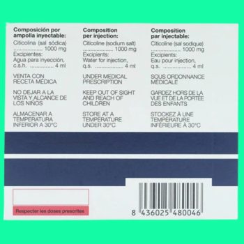 Somazina 1000mg 3 Thuốc Somazina 1000mg giúp giảm các rối loạn liên quan đến thần kinh