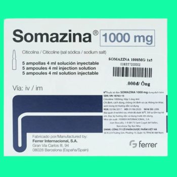 Somazina 1000mg 2 Thuốc Somazina 1000mg giúp giảm các rối loạn liên quan đến thần kinh
