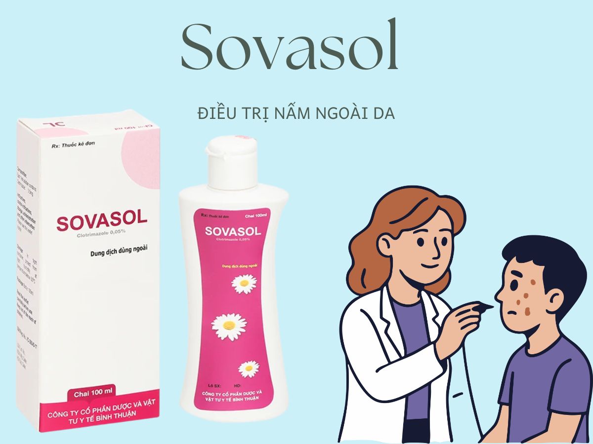 Thuốc Sovasol 0.05% điều trị bệnh nấm Candida ở miệng
