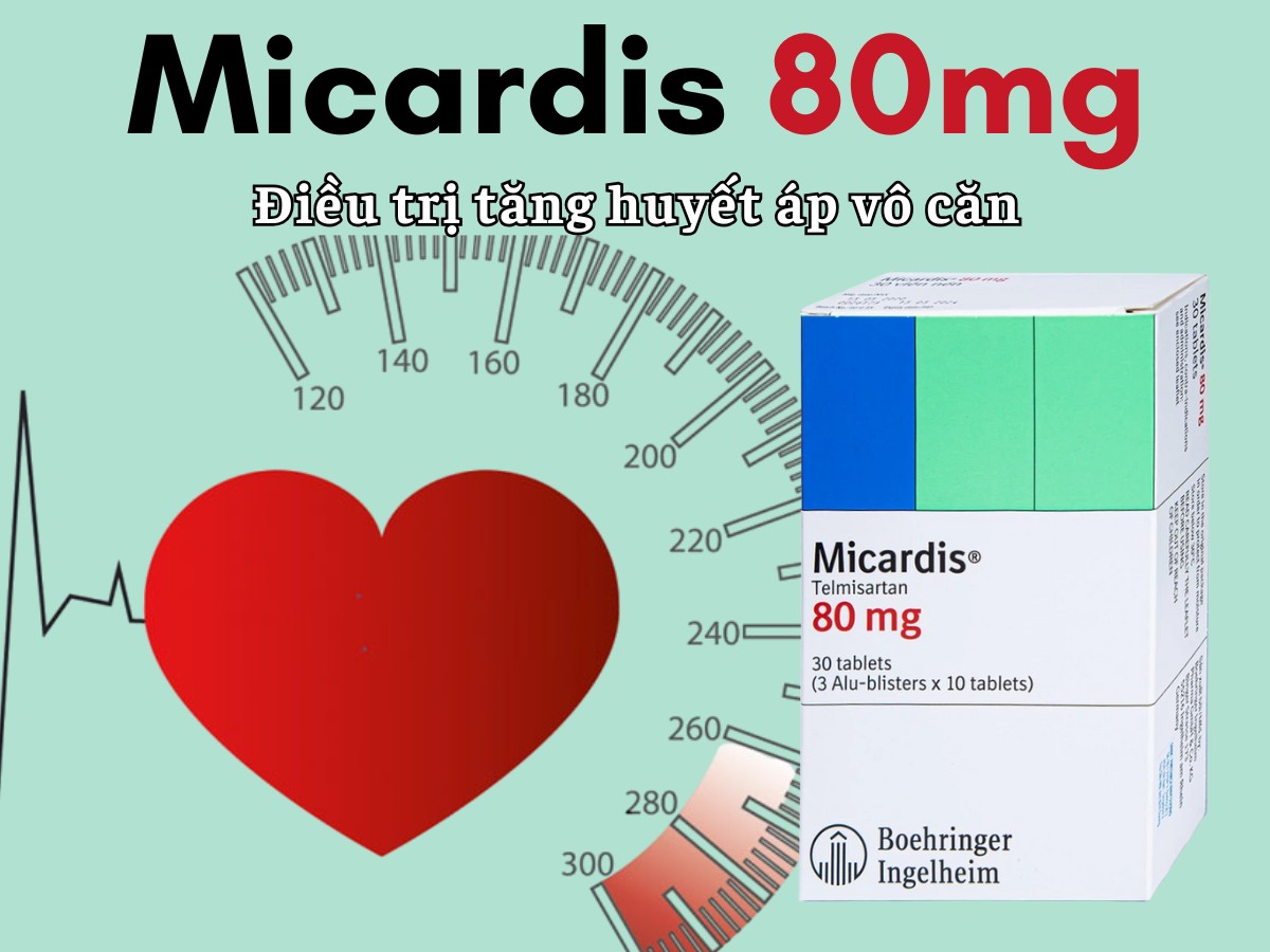 Micardis 80mg điều trị tăng huyết áp