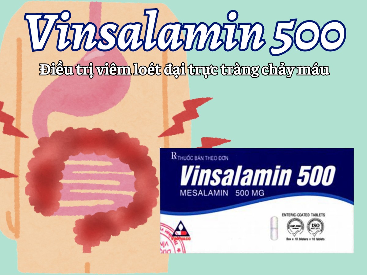 Vinsalamin 500 6 Vinsalamin 500 điều trị viêm loét đại trực tràng chảy máu
