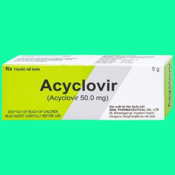Kem bôi da Acyclovir Sinil 2 Kem bôi da Acyclovir Sinil giúp điều trị herpes simplex môi và sinh dục