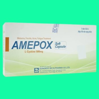 Thuốc Amepox Soft Capsule 500mg điều trị sạm da, tàn nhang, nám da