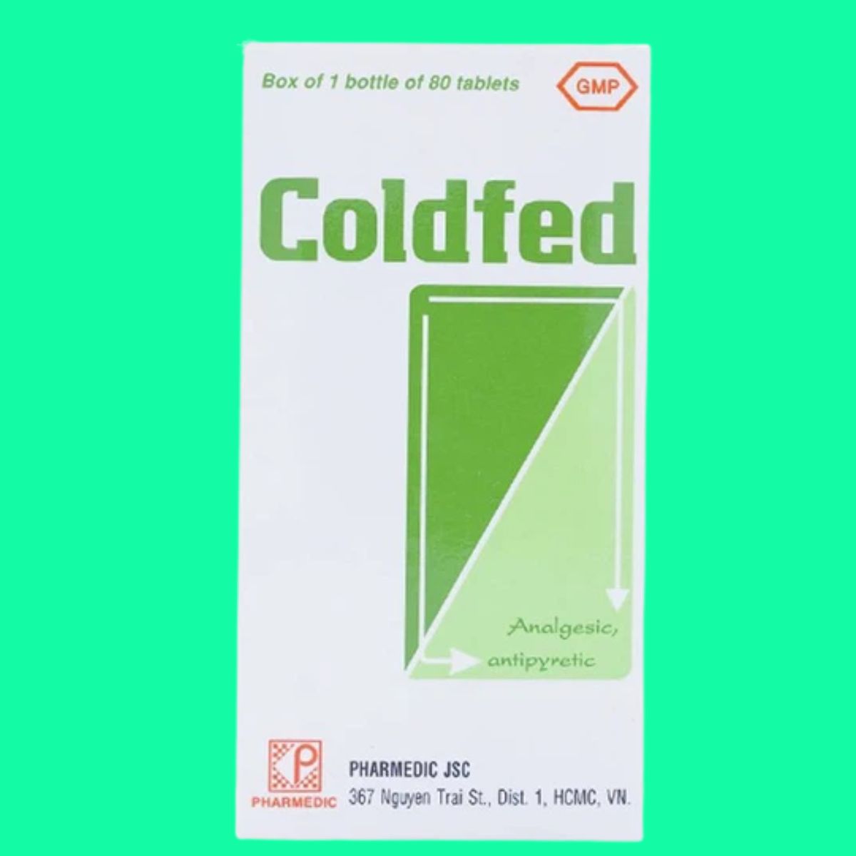 Coldfed-6 Thuốc Coldfed (lọ 80 viên) giúp giảm các triệu chứng cảm, sốt, đau đầu