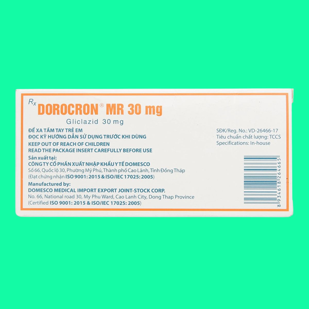 Dorocron MR 30mg (5) Dorocron MR 30mg