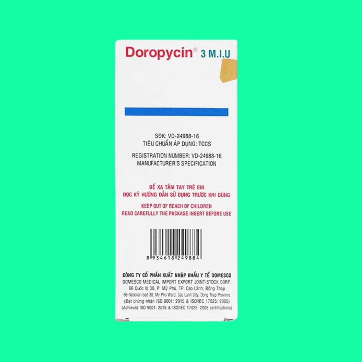 Doropycin 3 M.I.U (7) Doropycin 3 M.I.U