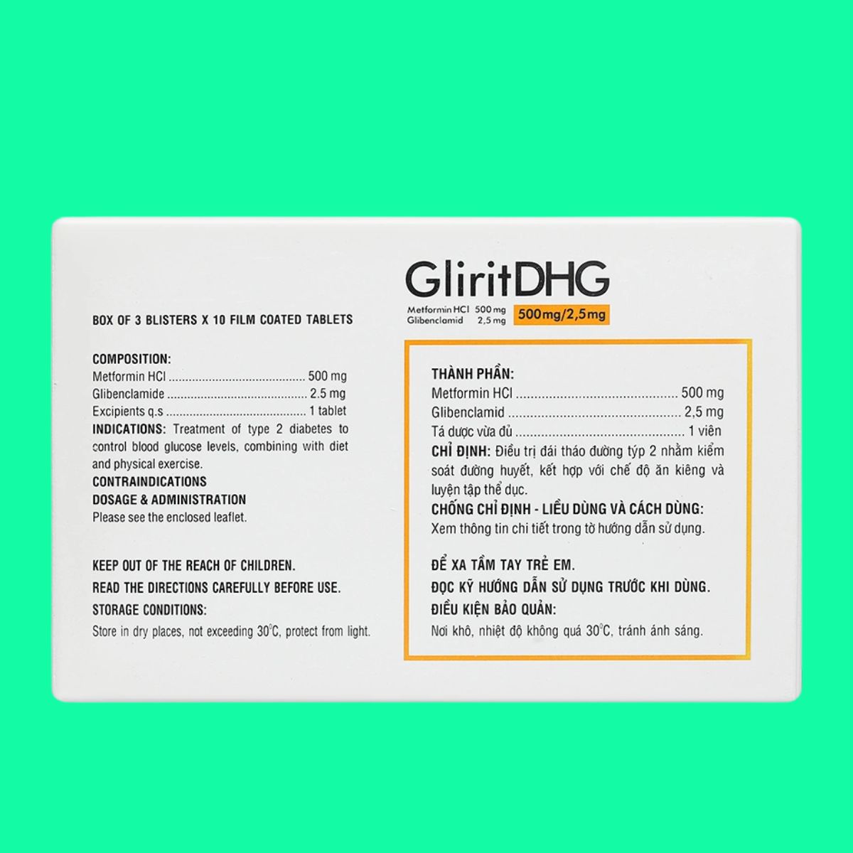 GliritDHG 500mg_2.5mg (6) GliritDHG 500mg/2.5mg