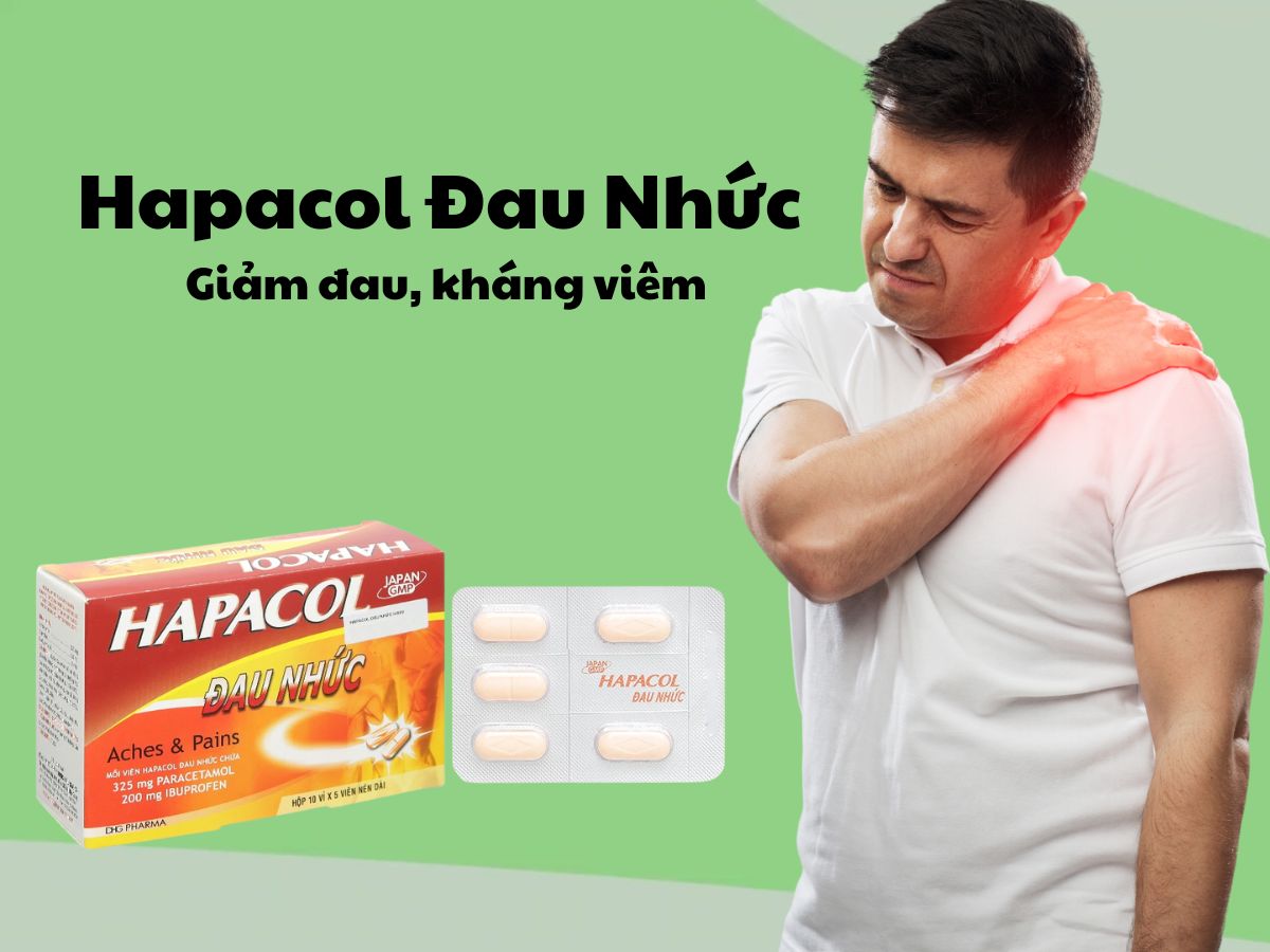 Thuốc Hapacol Đau Nhức giúp hạ sốt, giảm đau mức độ nhẹ đến vừa